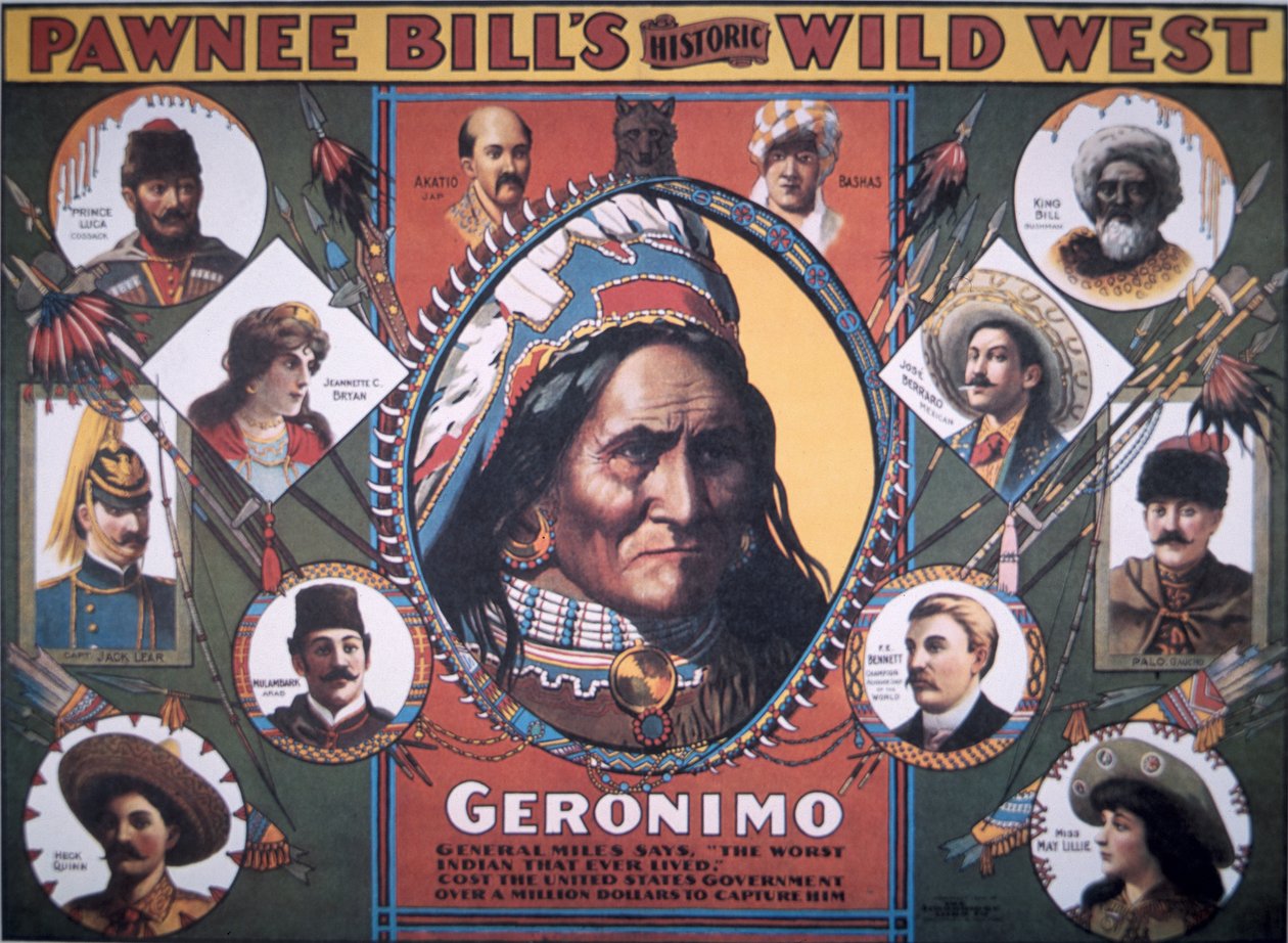 Pawnee Bill történelmi vadnyugati posztere alkotó: American School