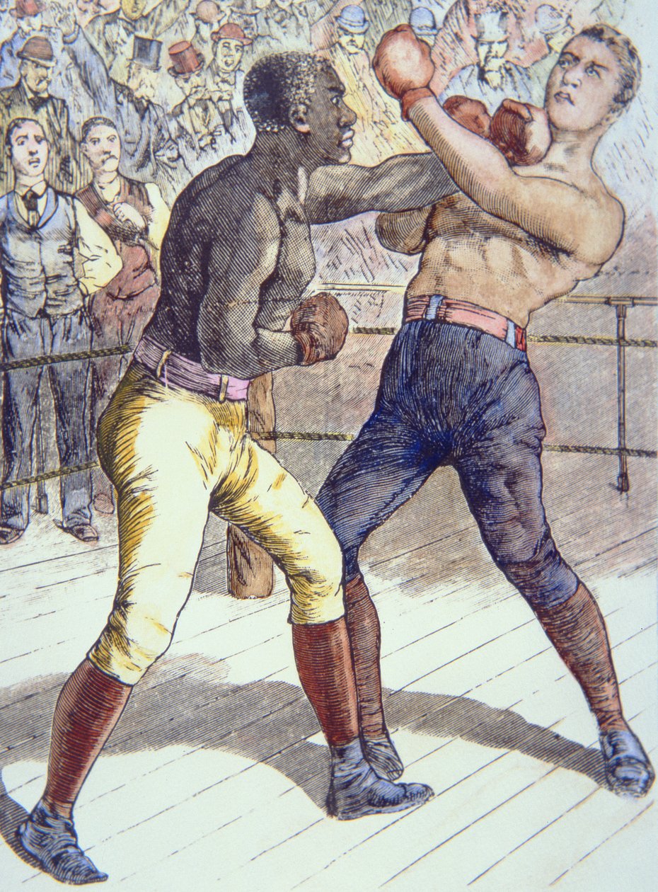 Peter Jackson kontra James „Gentleman Jim” Corbett május 21-én alkotó: American School