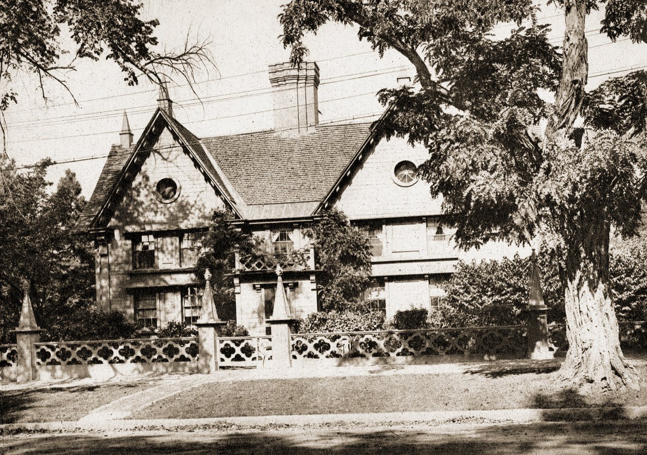 Pickering House, Salem, Massachusetts, 1915 (szépia tónusú mélynyomás) alkotó: American School