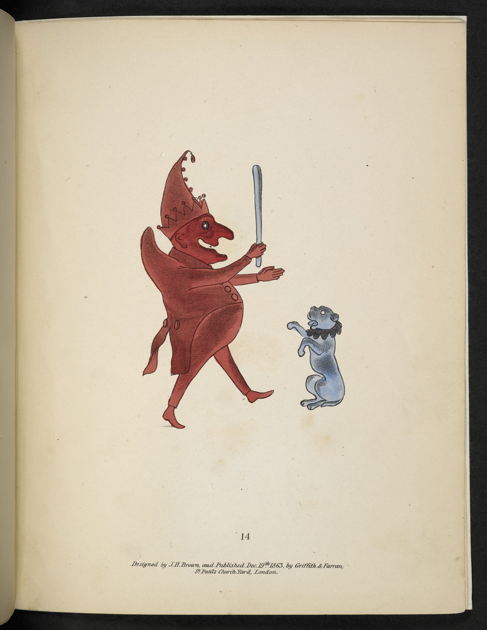 14. tábla. „Punch” figura.  Spectropia; vagy Meglepő spektrális illúziók, amelyek mindenhol szellemeket mutatnak, bármilyen színben stb. ser. 1.  J.H. Barna  1864 alkotó: American School