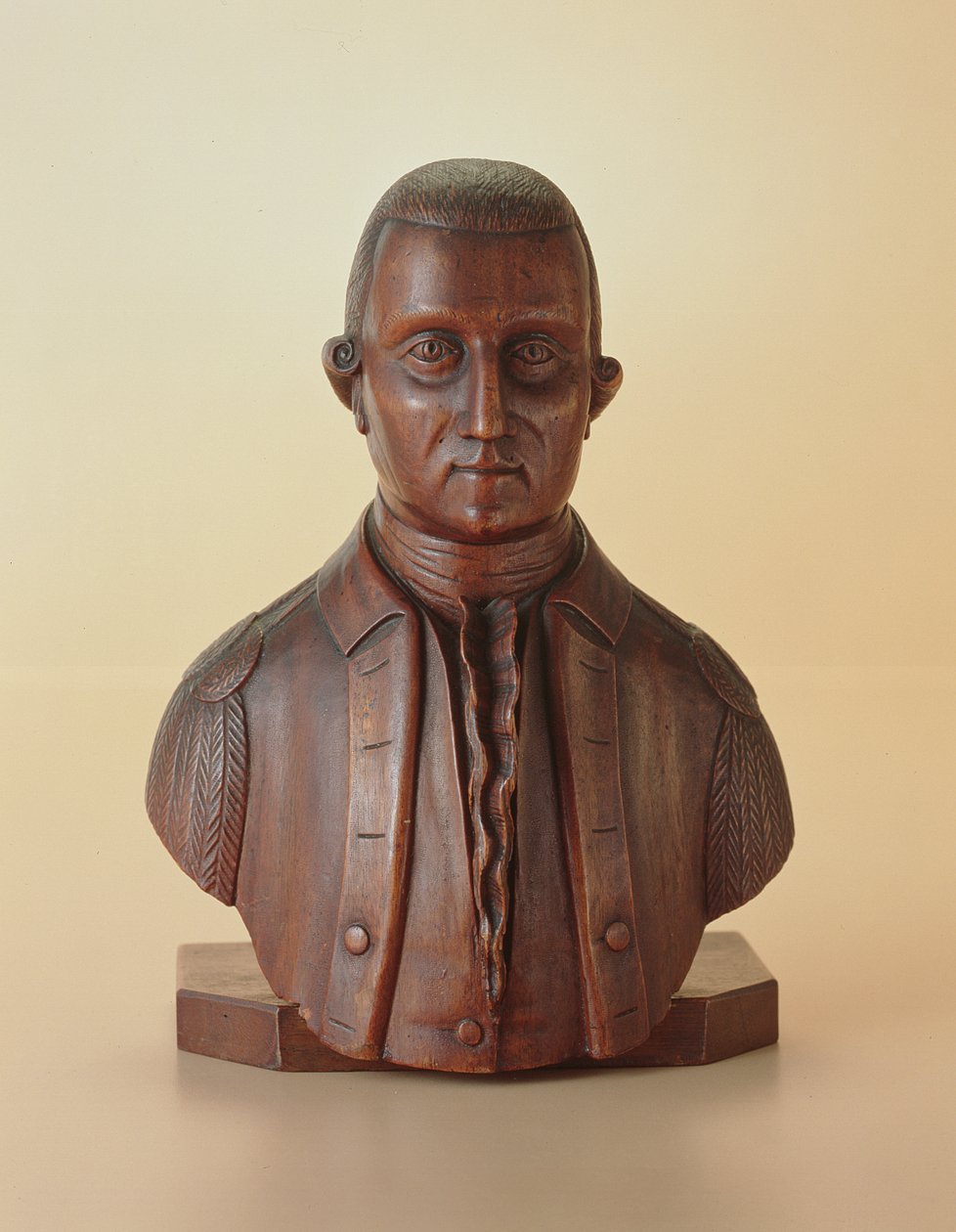 George Washington (1732-99) portré mellszobra 1810 körül (fa) alkotó: American School