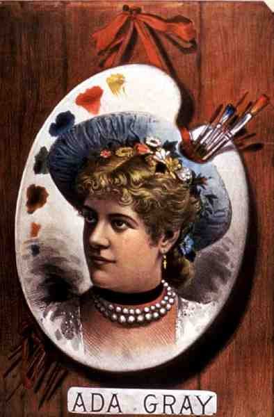 Ada Gray portréja (színes litó) alkotó: American School