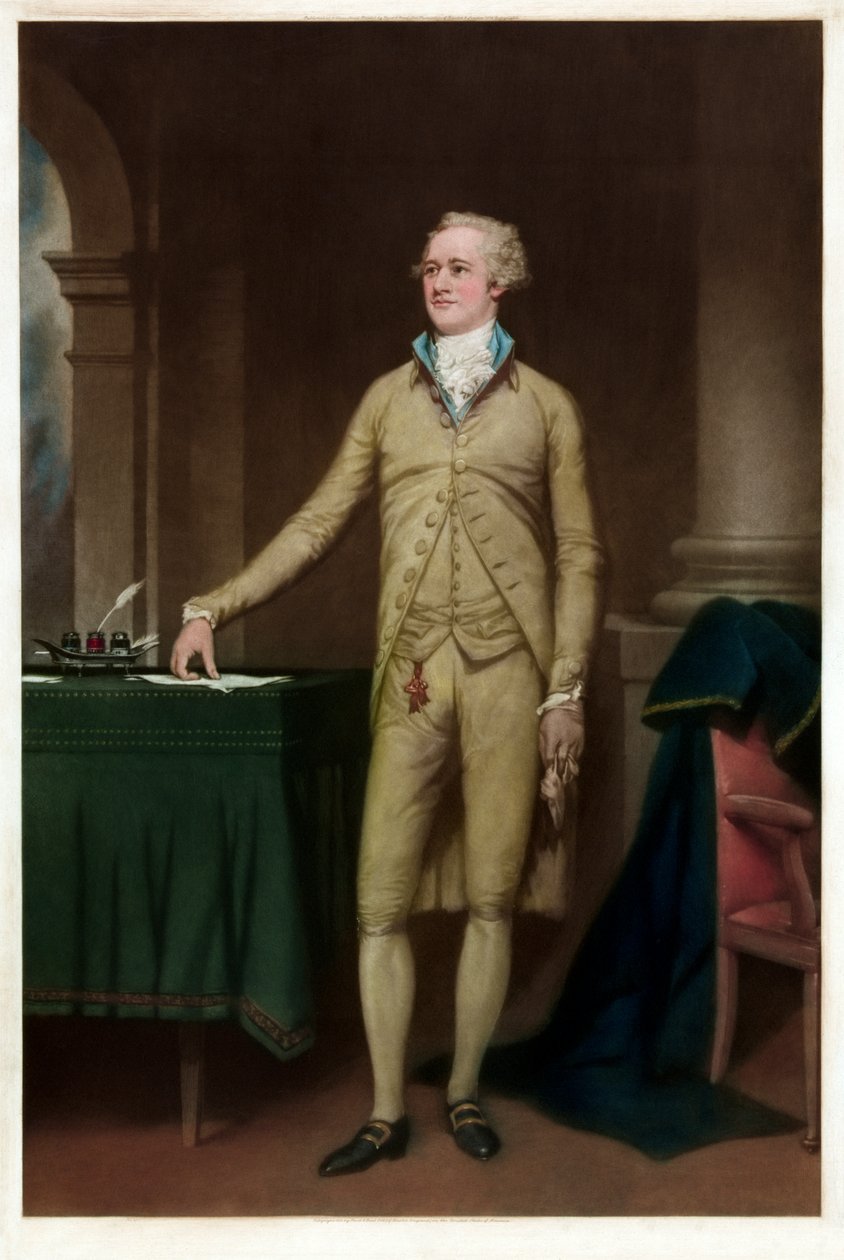 Alexander Hamilton portréja alkotó: American School