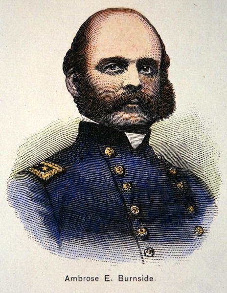Ambrose E. Burnside portréja (színes litó) alkotó: American School