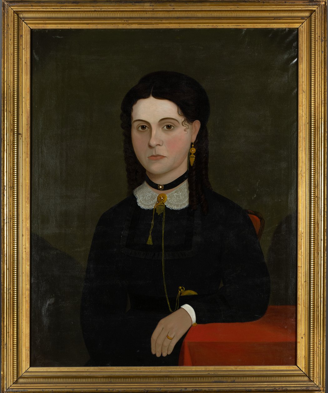 Elizabeth Laverton Winn (szül. 1833) portréja 1853-60 (olaj, vászon) (a párját lásd 199361) alkotó: American School