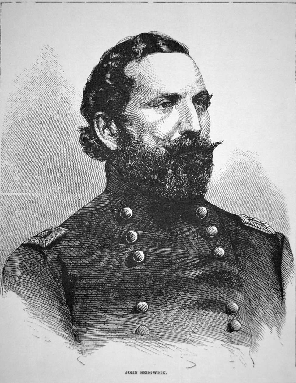 John Sedgwick tábornok portréja (litho) alkotó: American School