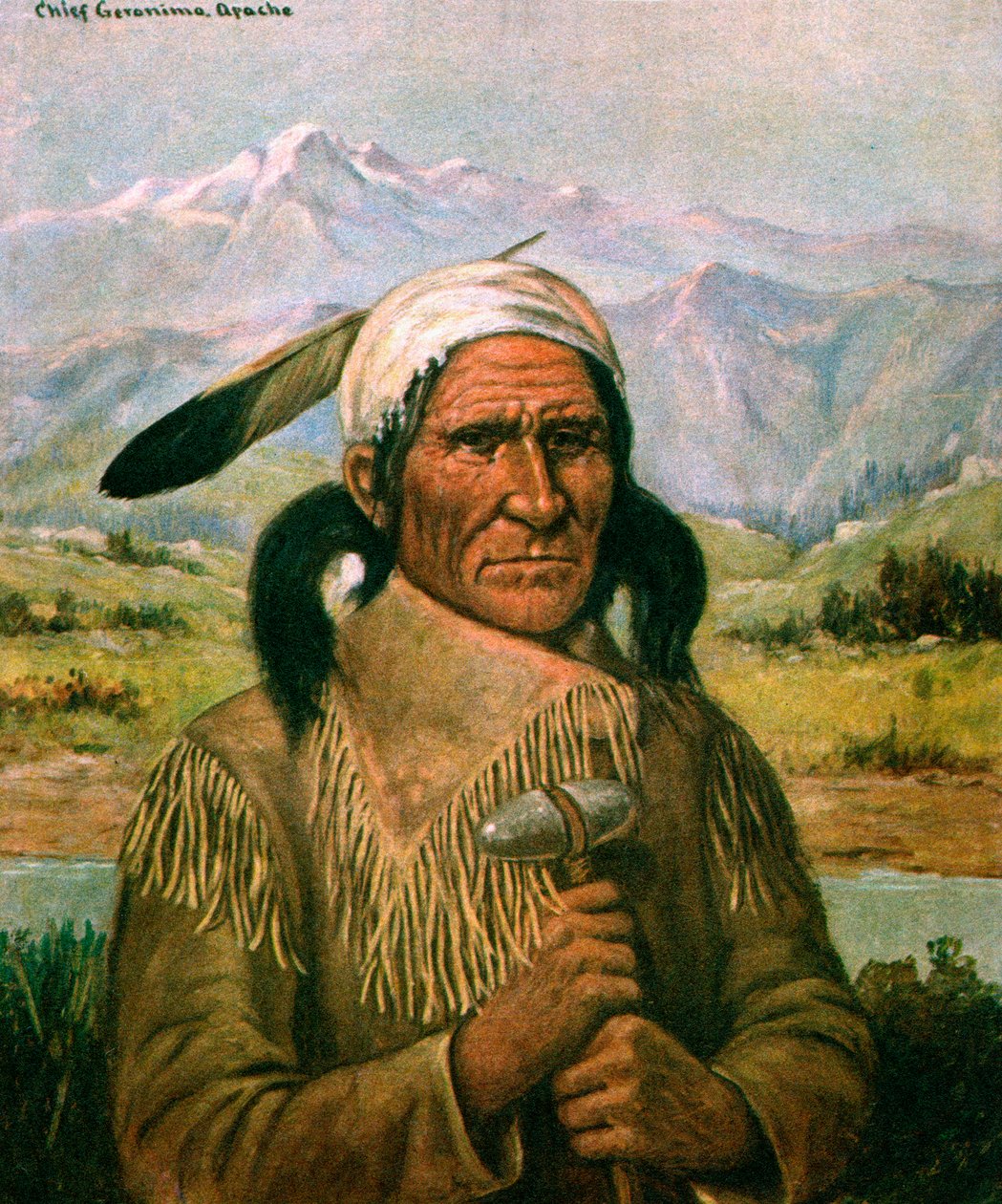 Geronimo portréja alkotó: American School