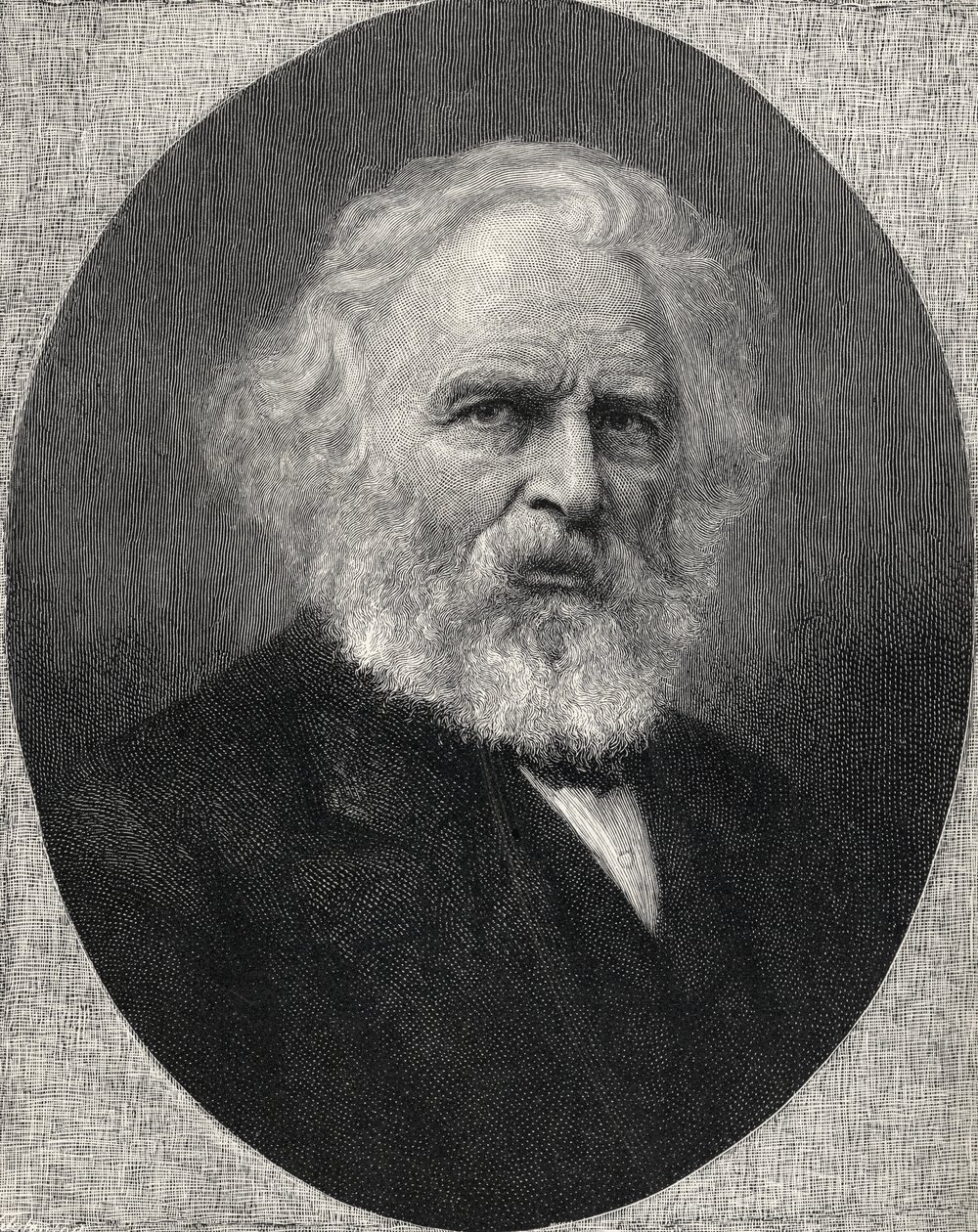 Henry Wadsworth Longfellow portréja, a 