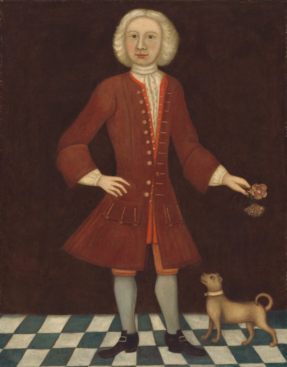 Jonathan Bentham portréja, 1725 körül alkotó: American School