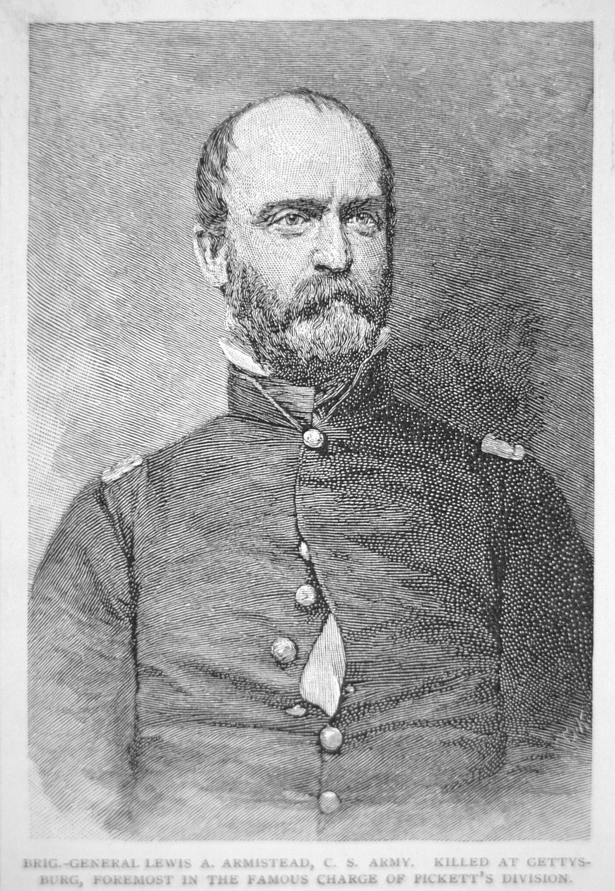 Lewis A. Armistead portréja (litho) alkotó: American School