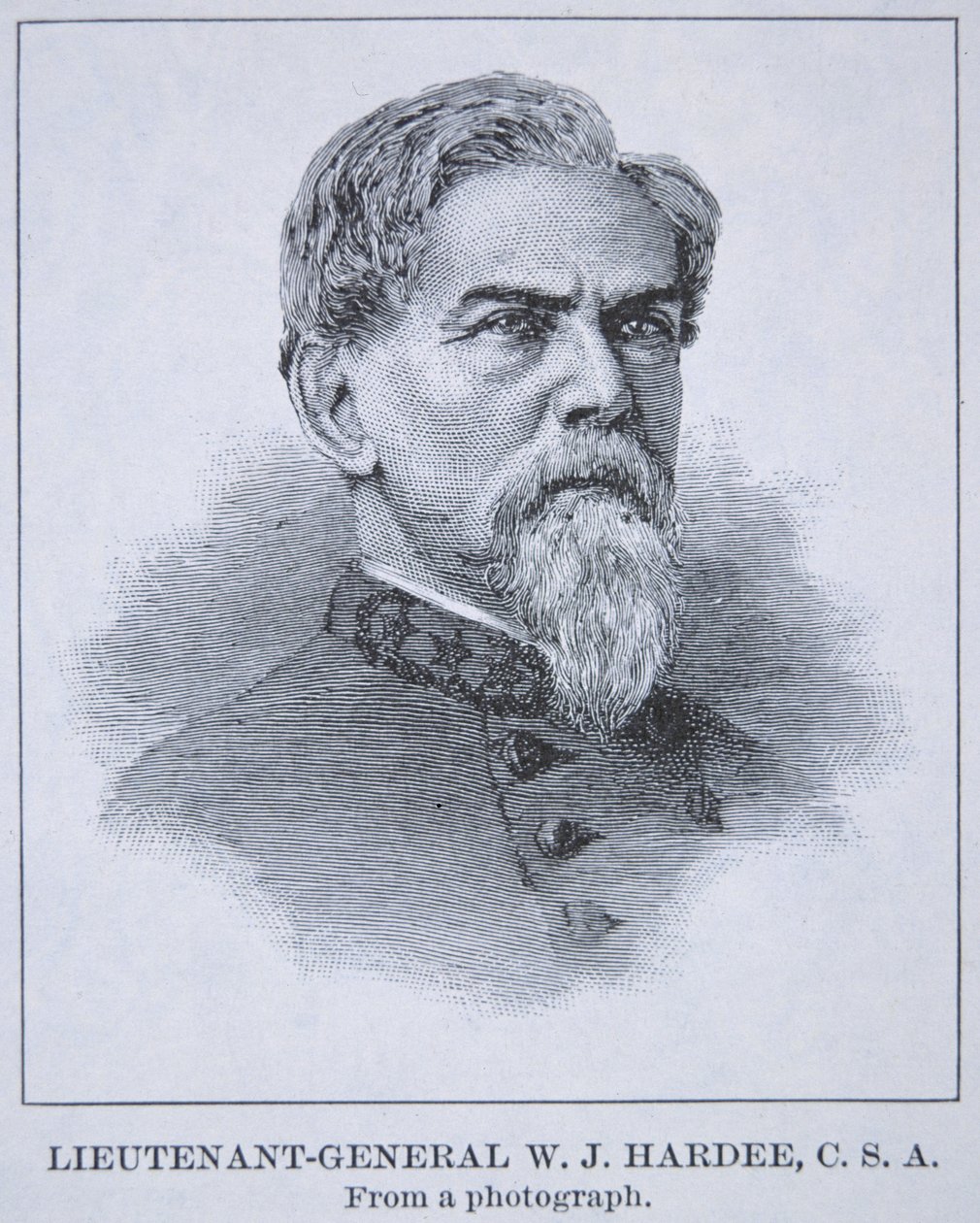 W.J. Hardee altábornagy (1815-73) portréja (litho) alkotó: American School