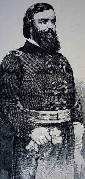 John Pope vezérőrnagy portréja (litho) alkotó: American School