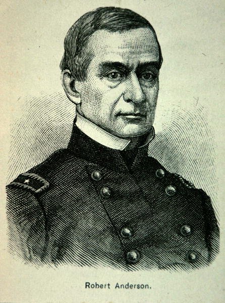 Robert Anderson őrnagy (1805-71) portréja (litho) alkotó: American School