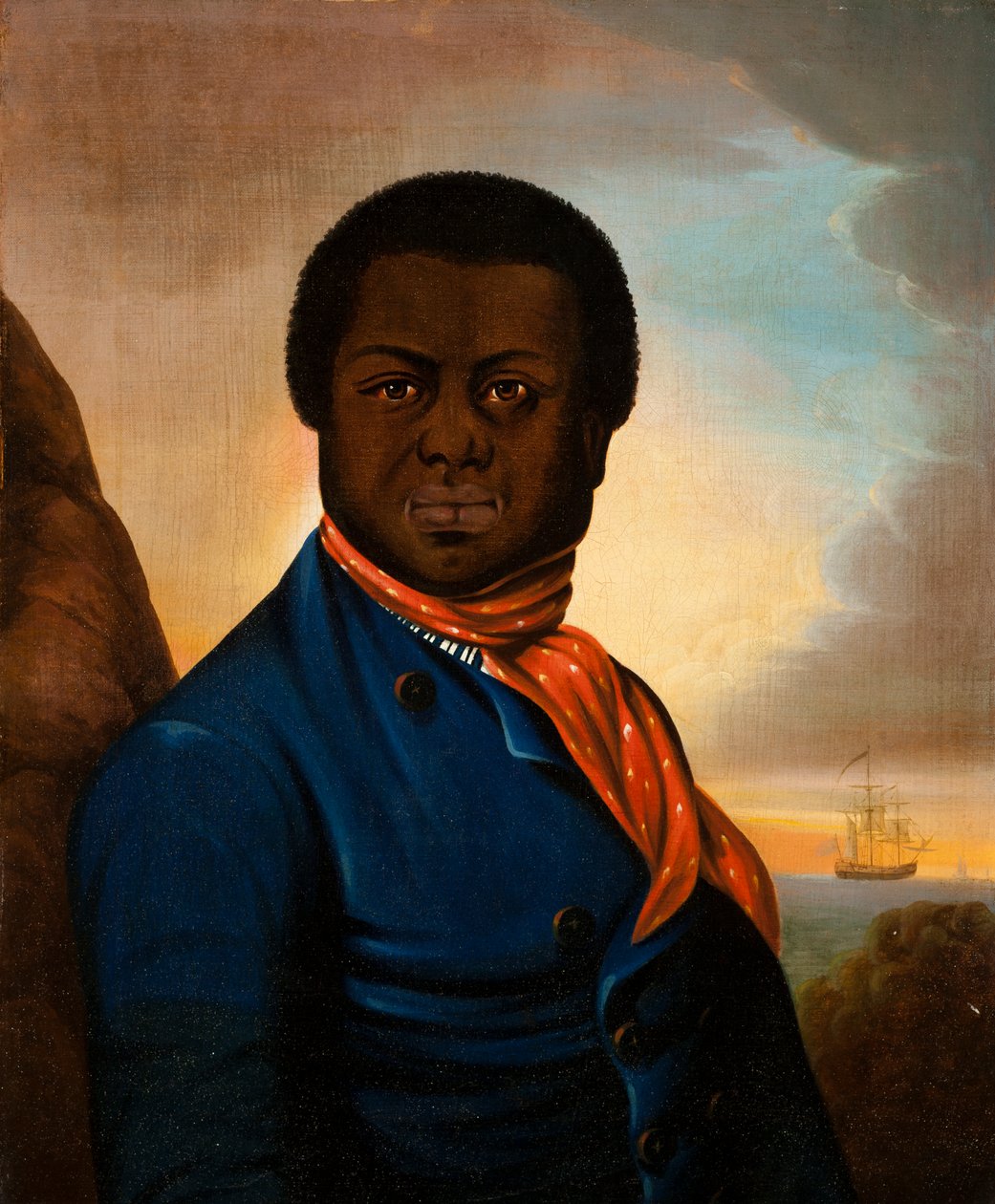 Tengerész portréja (Paul Cuffe?), 1800 körül alkotó: American School
