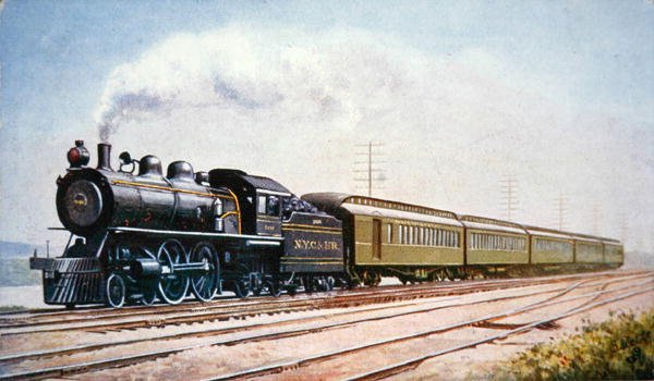 A New York Central & Hudson River Railroad 999-es számú Empire State Express képeslapja alkotó: American School