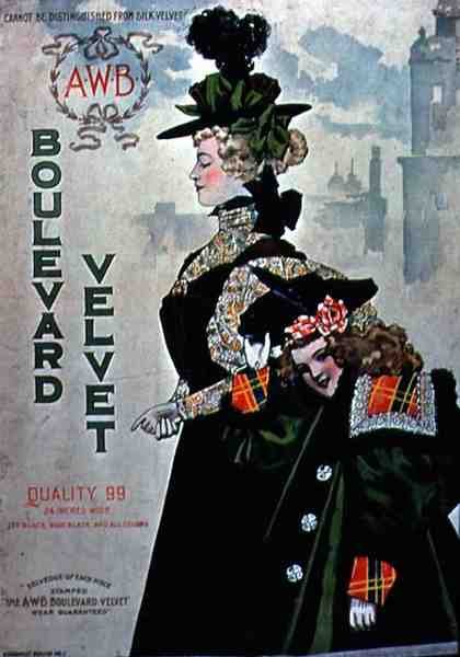 „A.W.B Boulevard Velvet” reklámplakát (színes litó) alkotó: American School