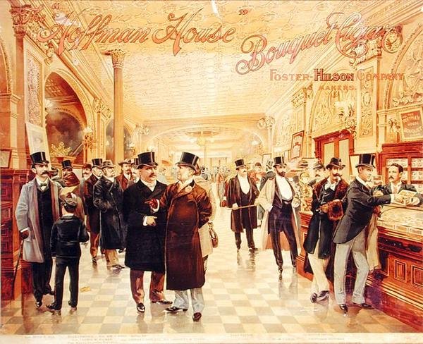 „The Hoffman House Bouquet Cigar” (színes litó) reklámplakát alkotó: American School