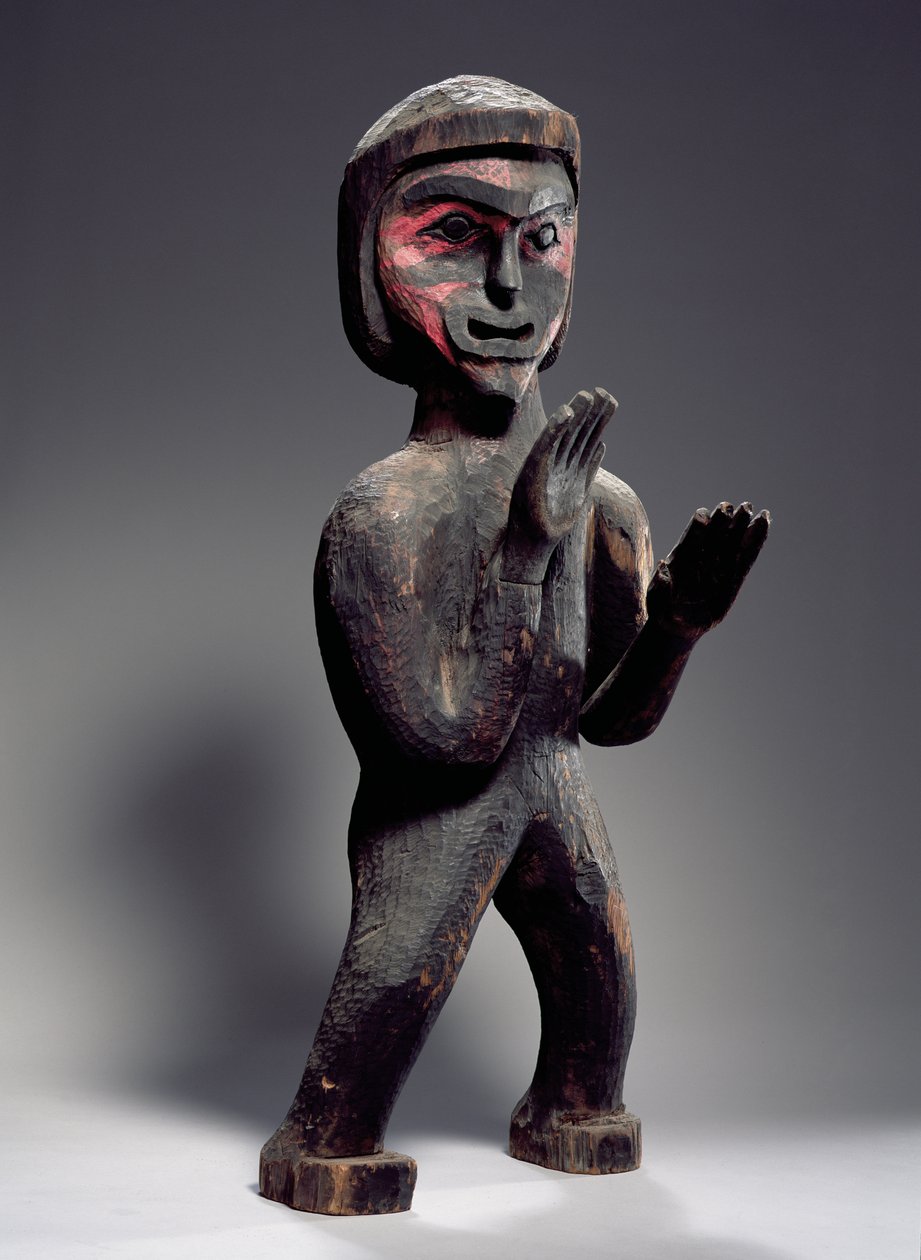 Potlatch figura (festett fa) alkotó: American School