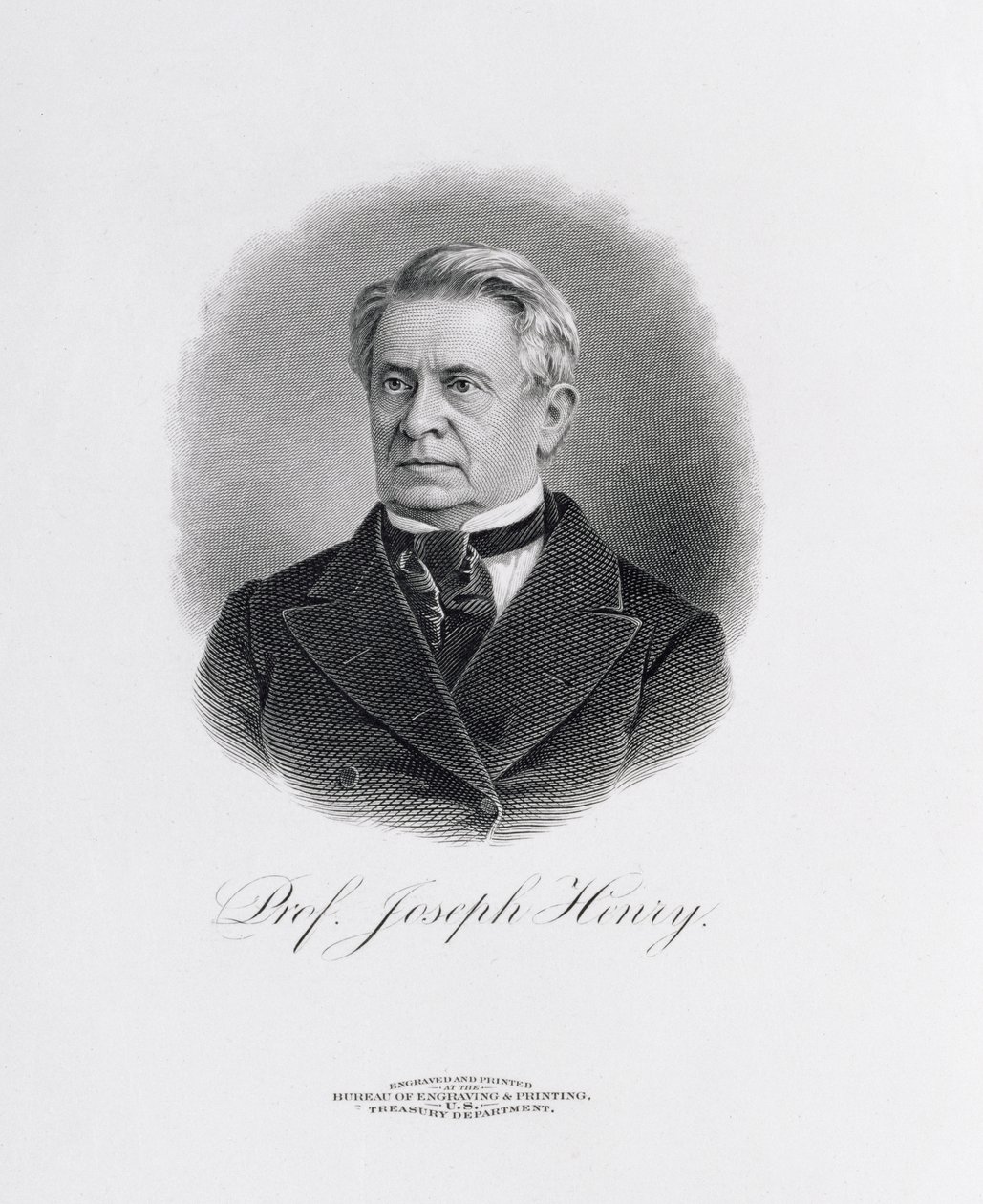 Joseph Henry professzor (1797-1878) a Joseph Henry emlékmű előlapjáról, Washingtonban, 1880 alkotó: American School