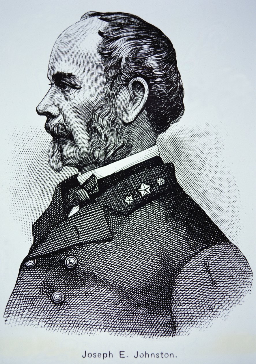 Joseph E. Johnston tábornok (1807-1891) portréja (litho) alkotó: American School