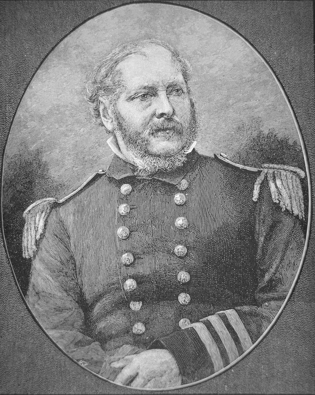 John A. Winslow ellentengernagy (1811-1873), az Egyesült Államok kapitánya Kearsarge alkotó: American School