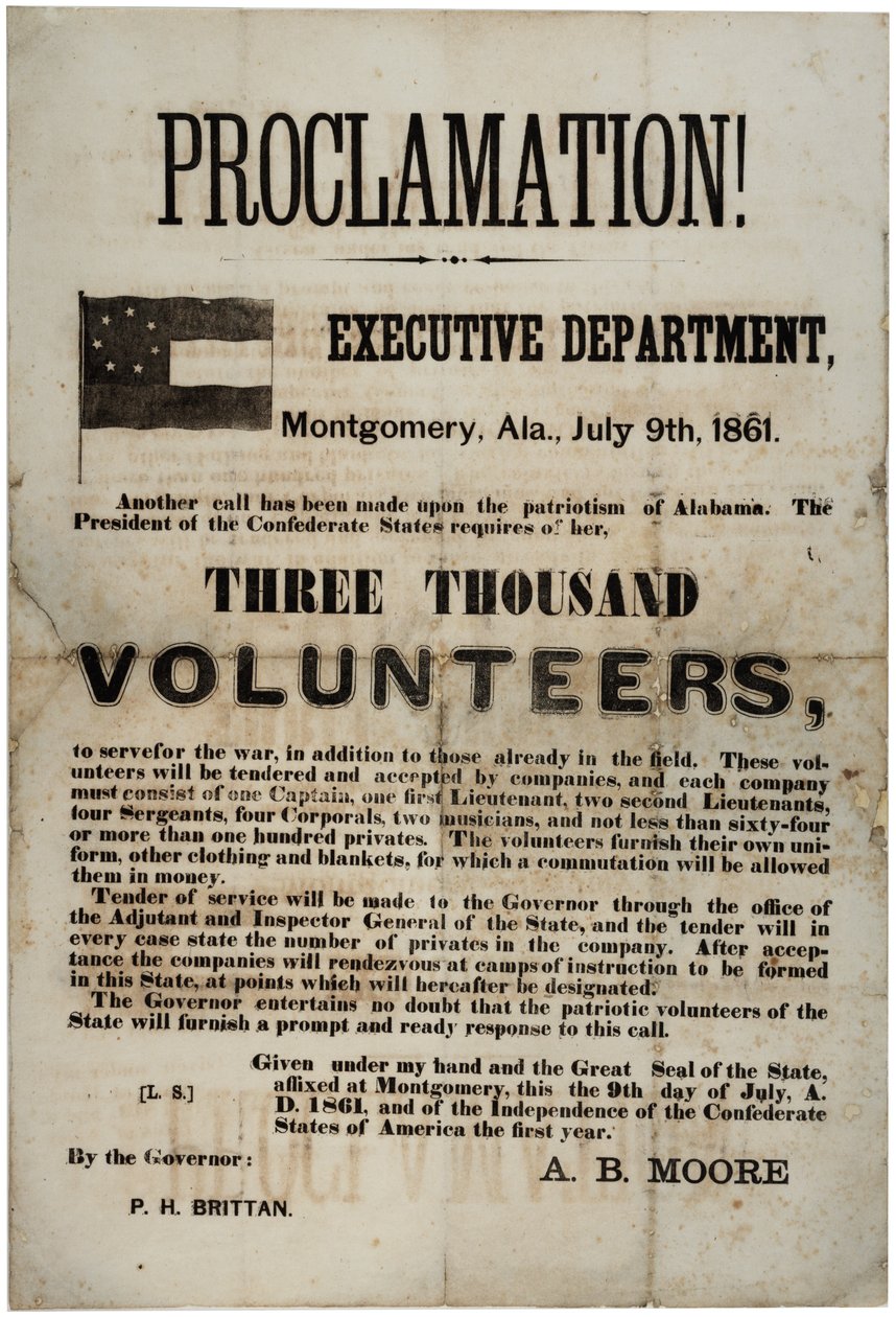 Toborzás háromezer önkéntes felkérésére, 1861. július 9 alkotó: American School