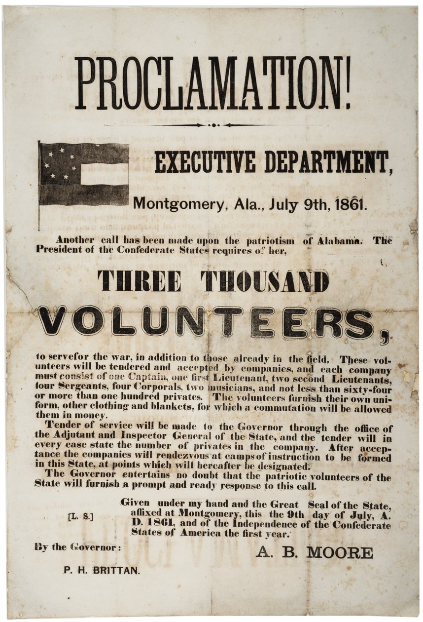 Toborzás háromezer önkéntes felkérésére, 1861. július 9 alkotó: American School