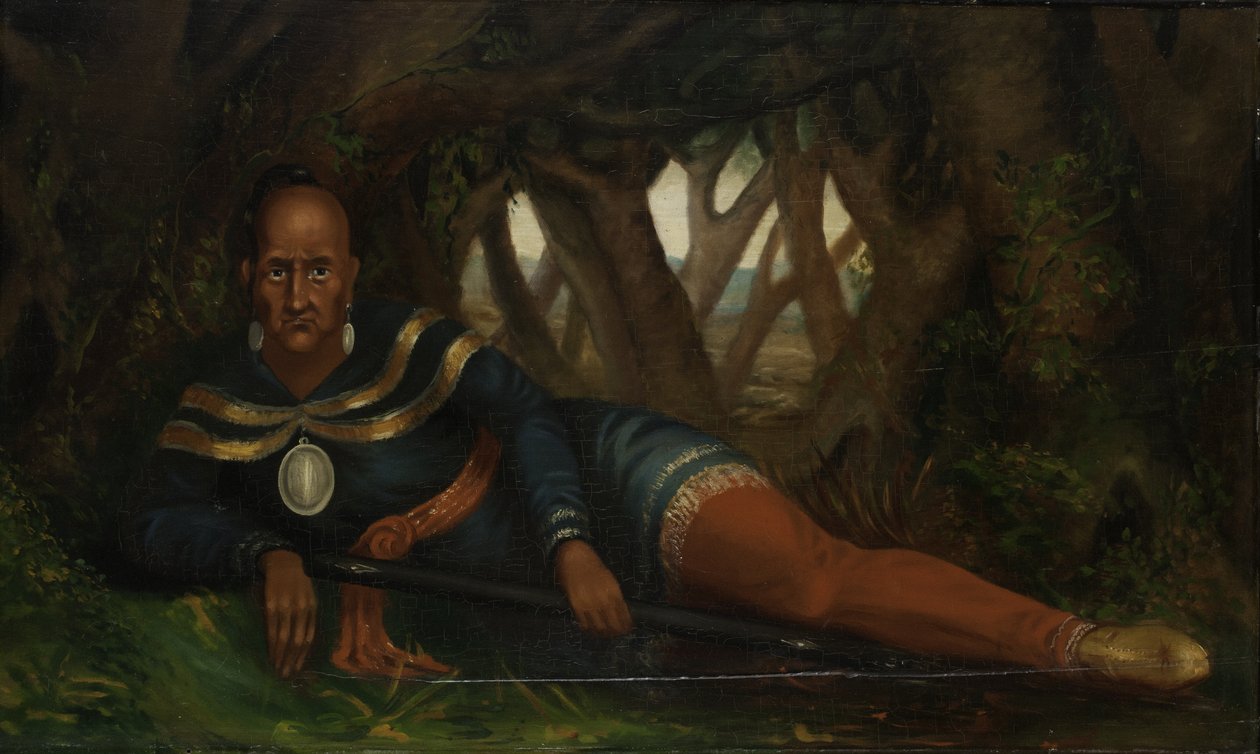 Vörös kabát; Seneca indiánok főnöke, 1830 alkotó: American School
