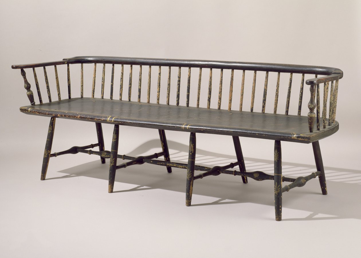 Settee, 1807-14 (festett juhar) alkotó: American School