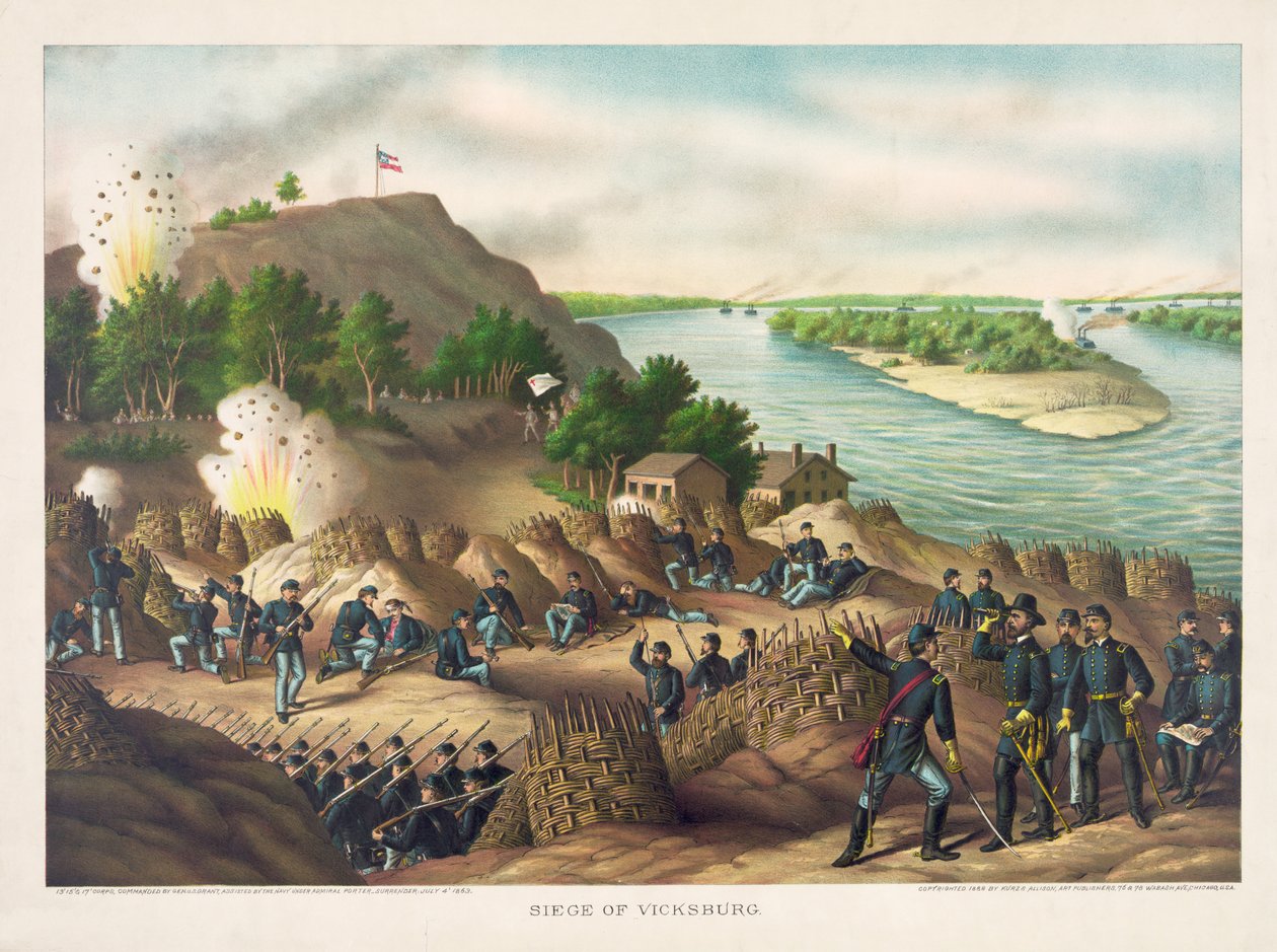 Vicksburg ostroma - Megadás, július 4. alkotó: American School
