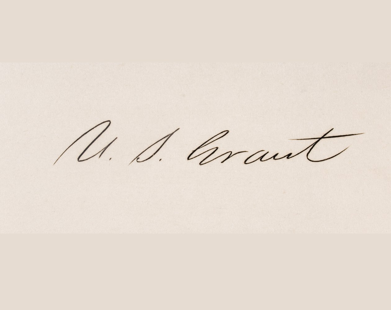 Ulysses S. Grant aláírása (litho) alkotó: American School