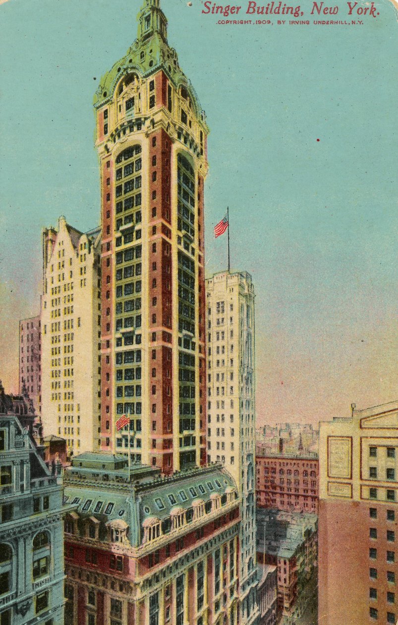 Singer Building, New York, 1900-2009 körül alkotó: American School