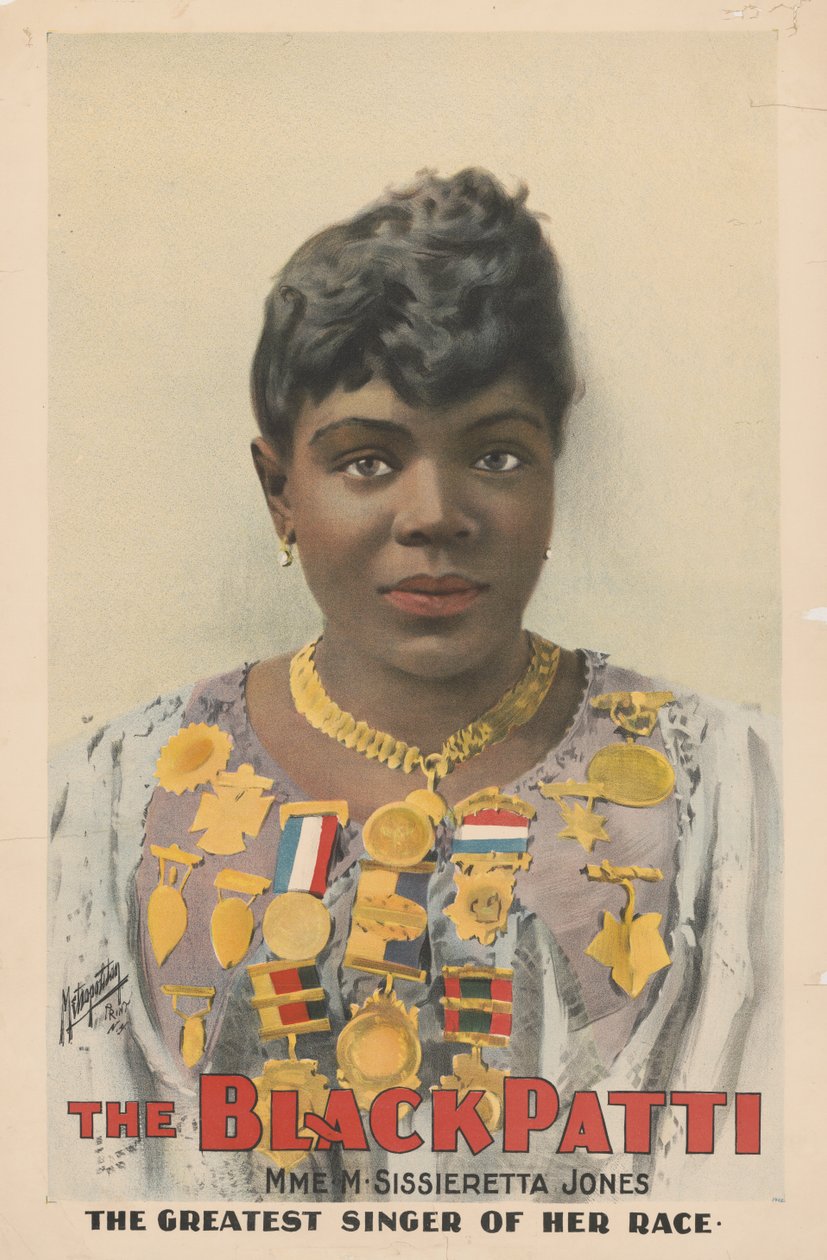 Sissieretta Jones, más néven "Fekete Patti", 1899 alkotó: American School