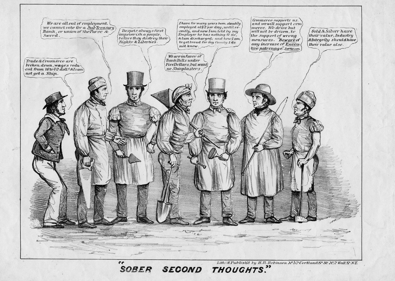 Józan második gondolatok, kiadó: H R Robinson, New York, 1839, alkotó: American School