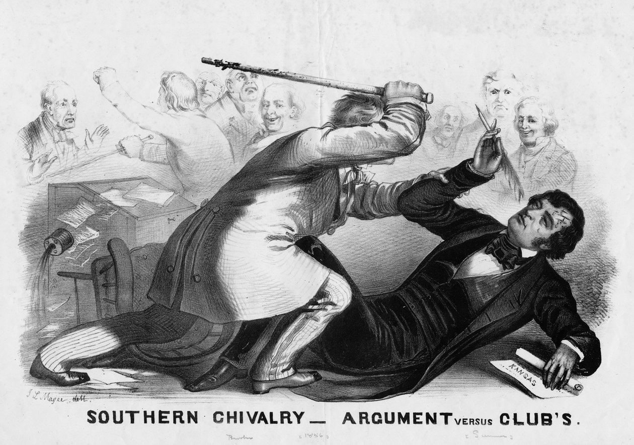 Déli lovagság: vita kontra klubok, megjelent New Yorkban 1856 körül alkotó: American School
