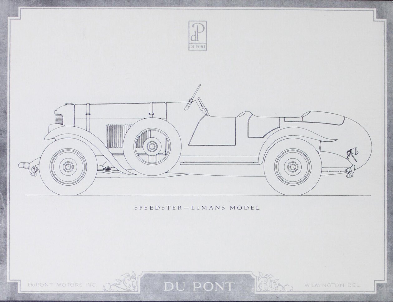 Speedster - LeMans Model, DuPont Motor Cars, 1921 alkotó: American School