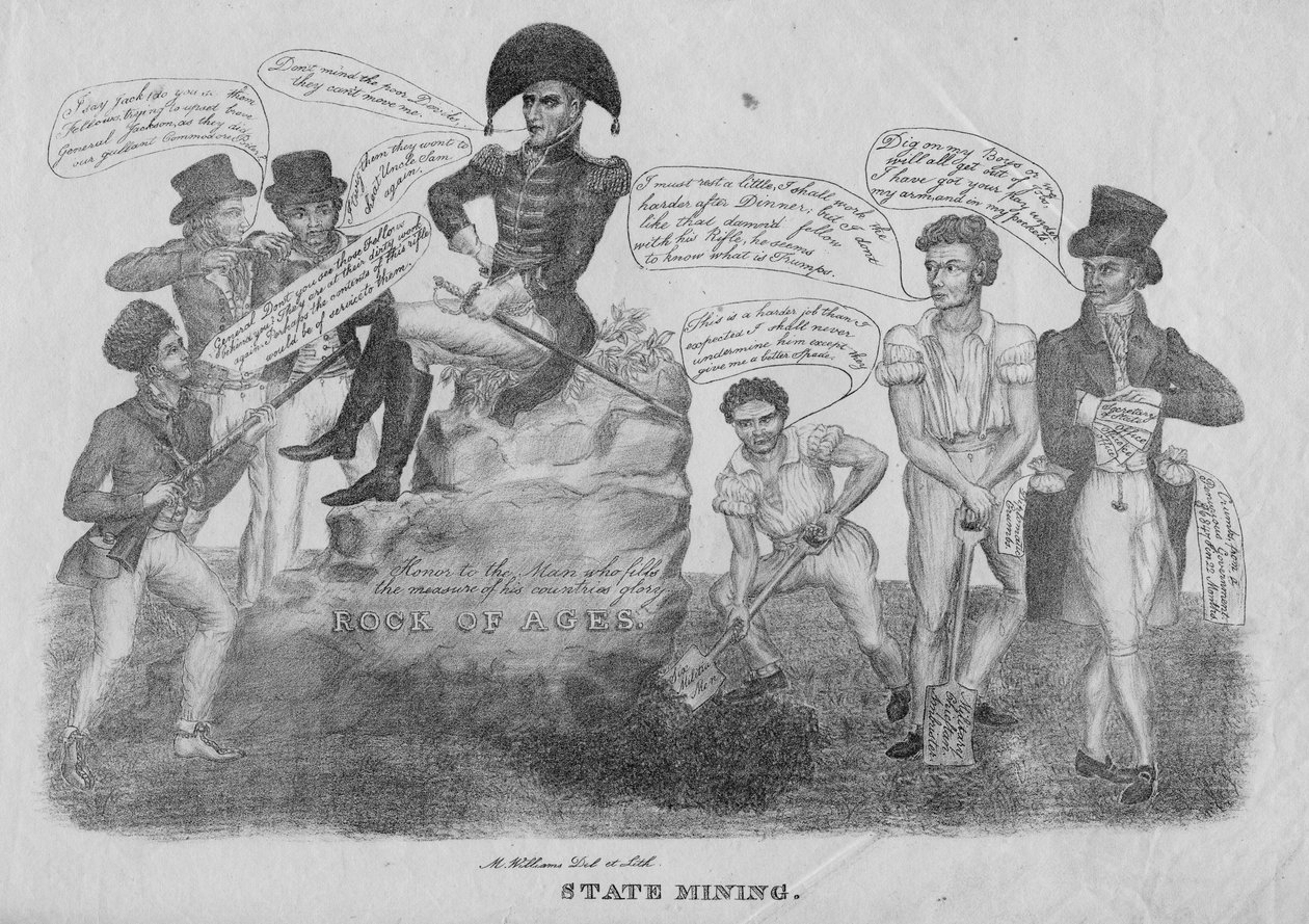 Állami bányászat, 1828 körül alkotó: American School