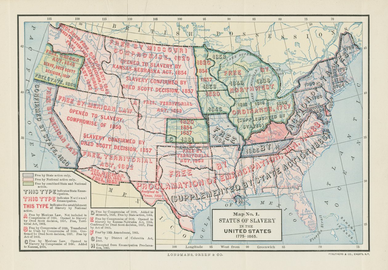 A rabszolgaság státusza az Egyesült Államokban, 1775-1865, Woodrow Wilson, 1893, "Division and Reunion, 1829-1889" alkotó: American School