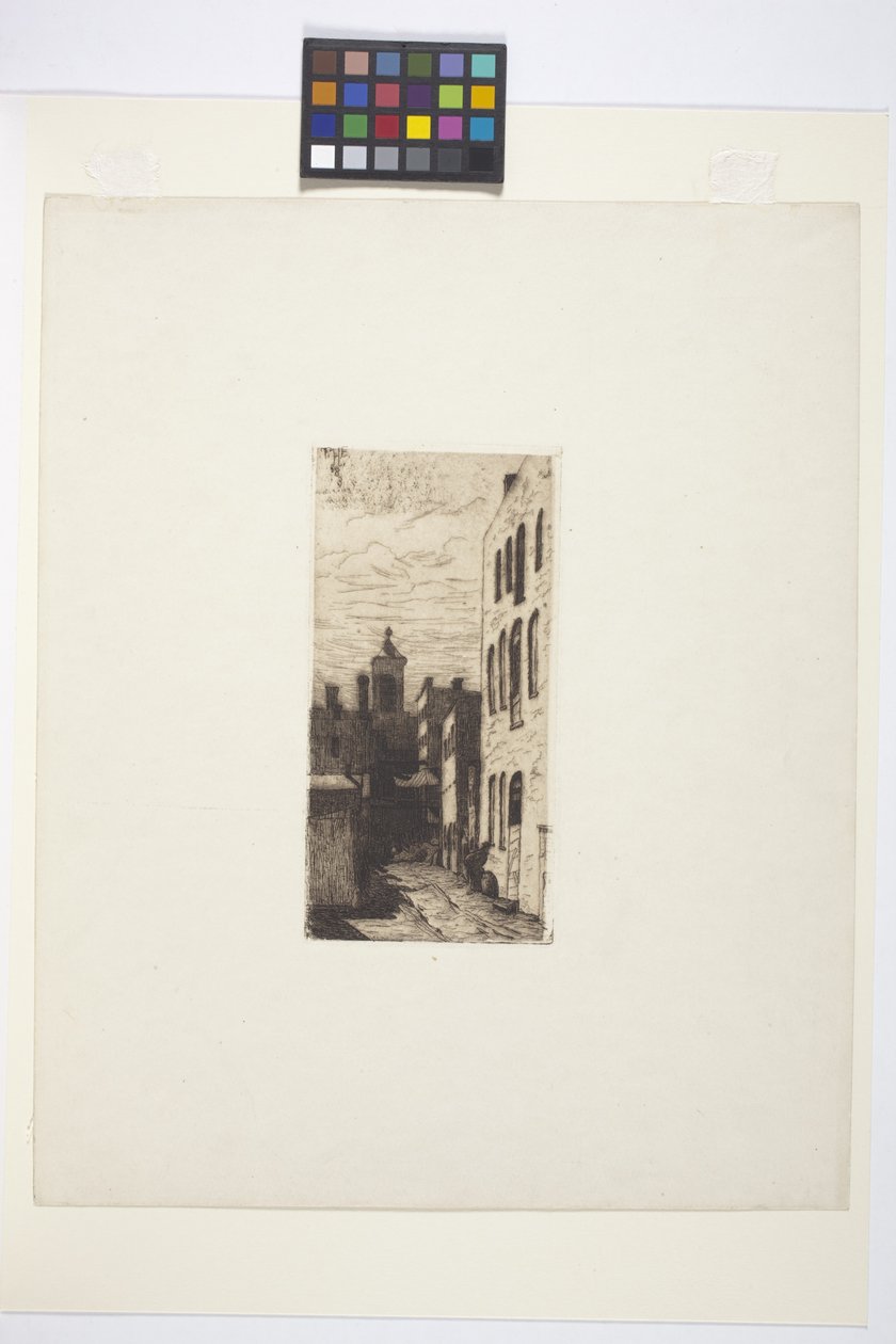 Utcai jelenet (tinta) alkotó: American School