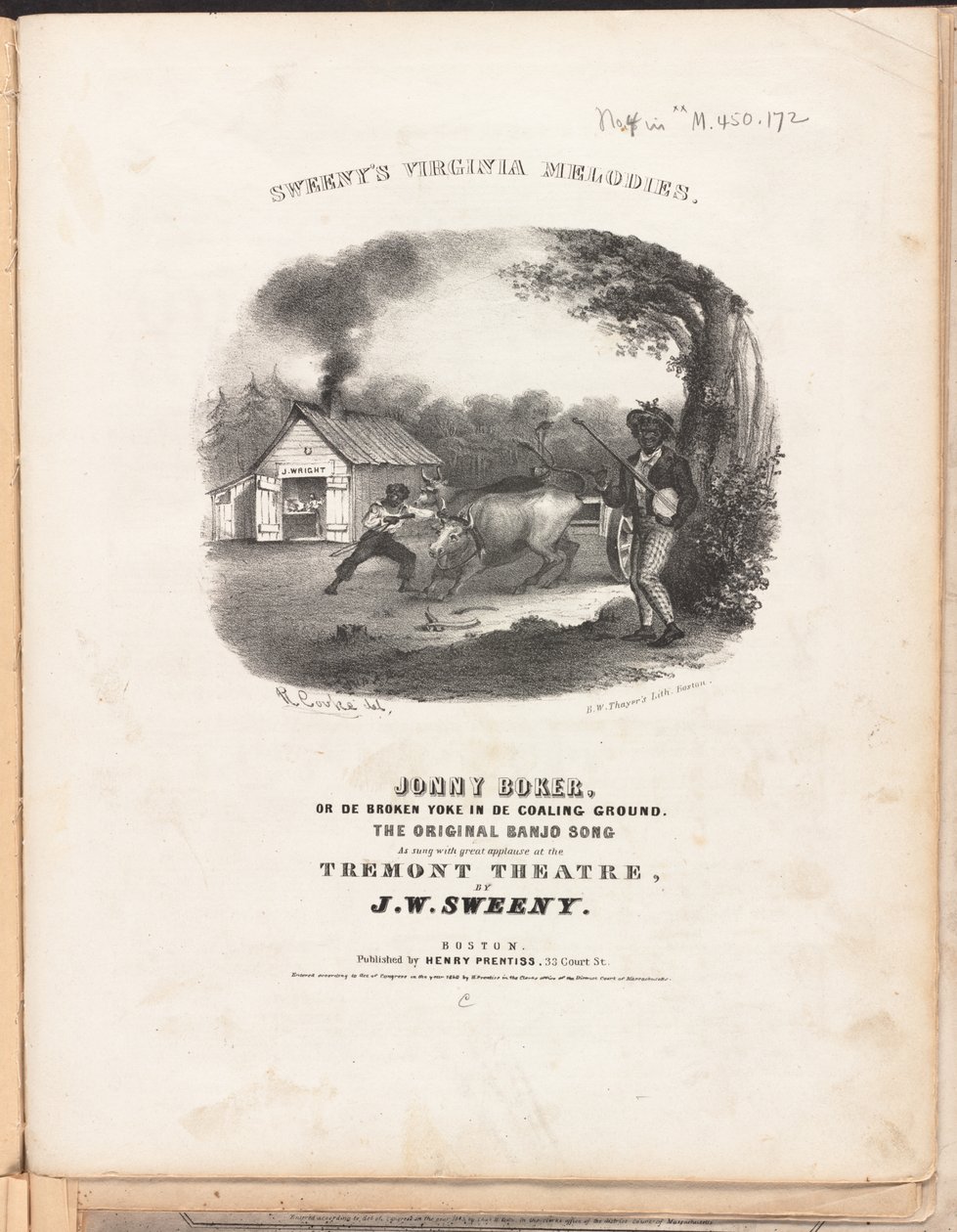 Sweeny Virginia dallamai, 1840 körül (litho) alkotó: American School