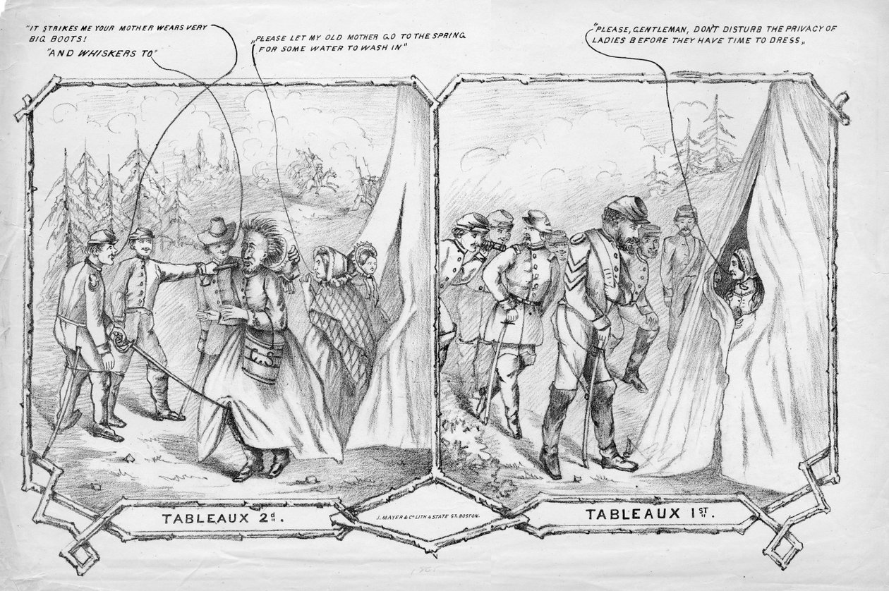 Tableaux 2nd, Tableaux 1st, kiadó: J. Mayer & Co. Lith., Boston, c. 1865 alkotó: American School