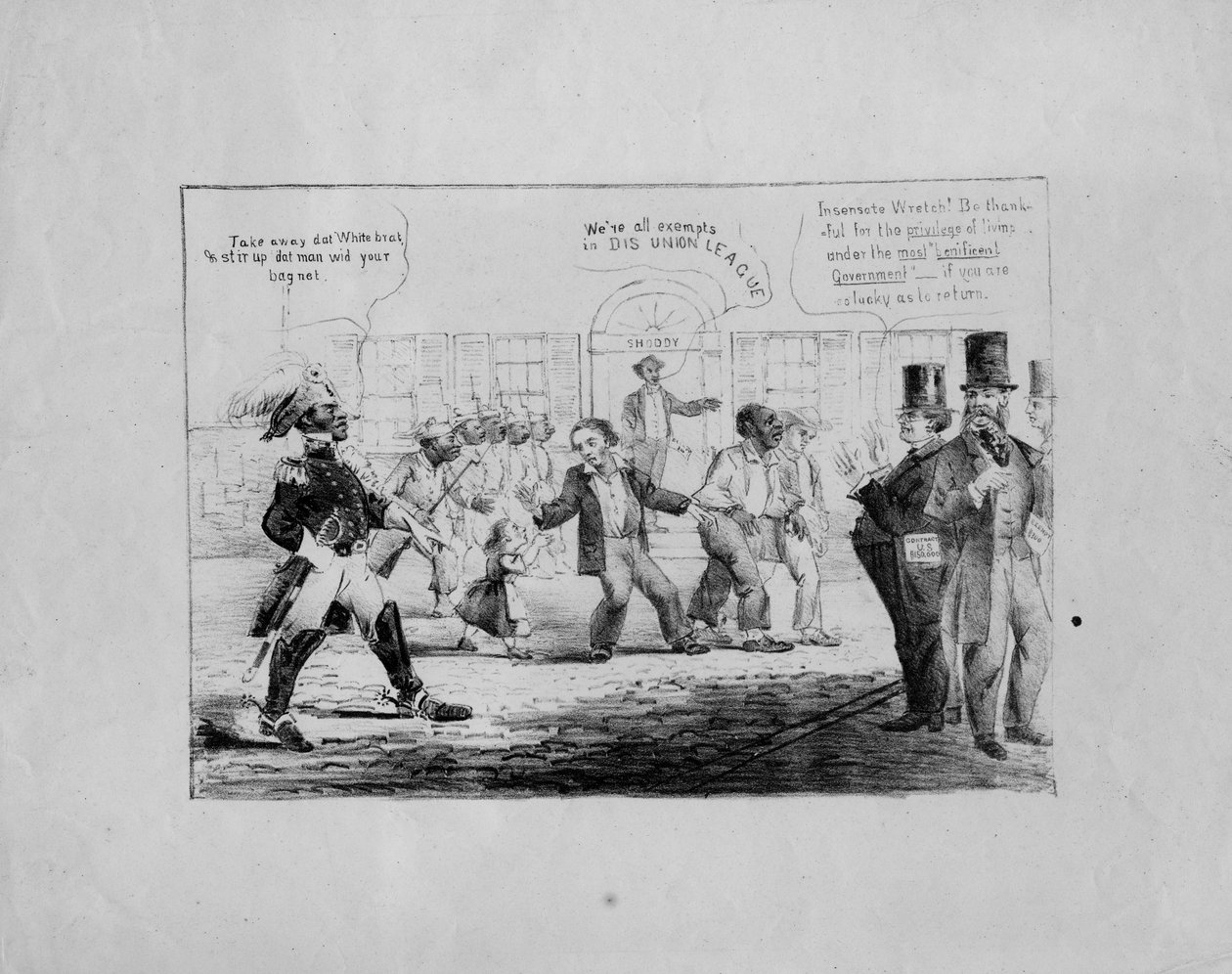[Take away dat white brat], 1867 körül, alkotó: American School
