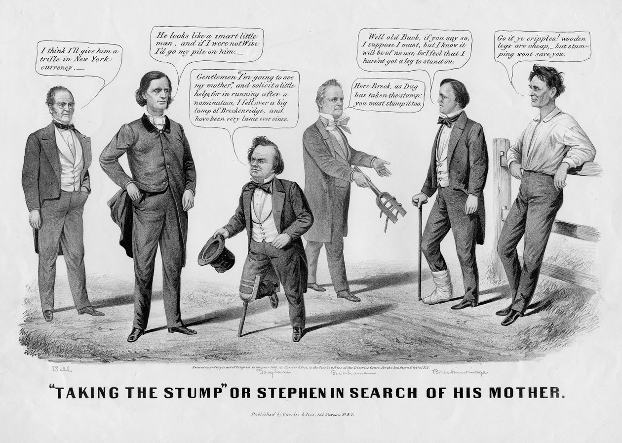 A csonkot szedni, avagy: Stephen az anyját keresi, kiadó: Currer & Ives, New York, 1860 alkotó: American School