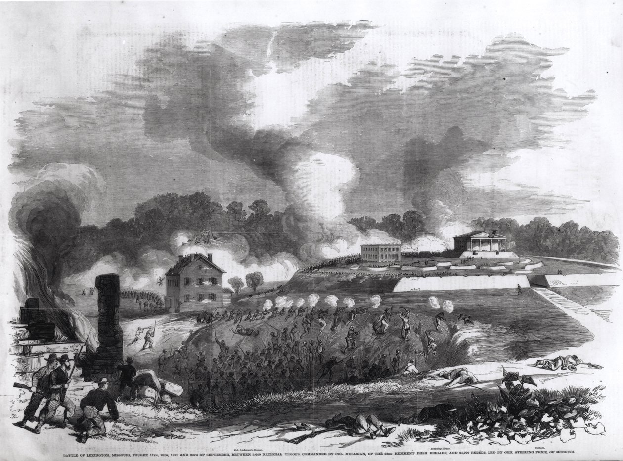 A lexingtoni csata (Missouri állam), 1861. szeptember 17-20., „Frank Leslie: Az amerikai polgárháború képi története”, 1862 alkotó: American School