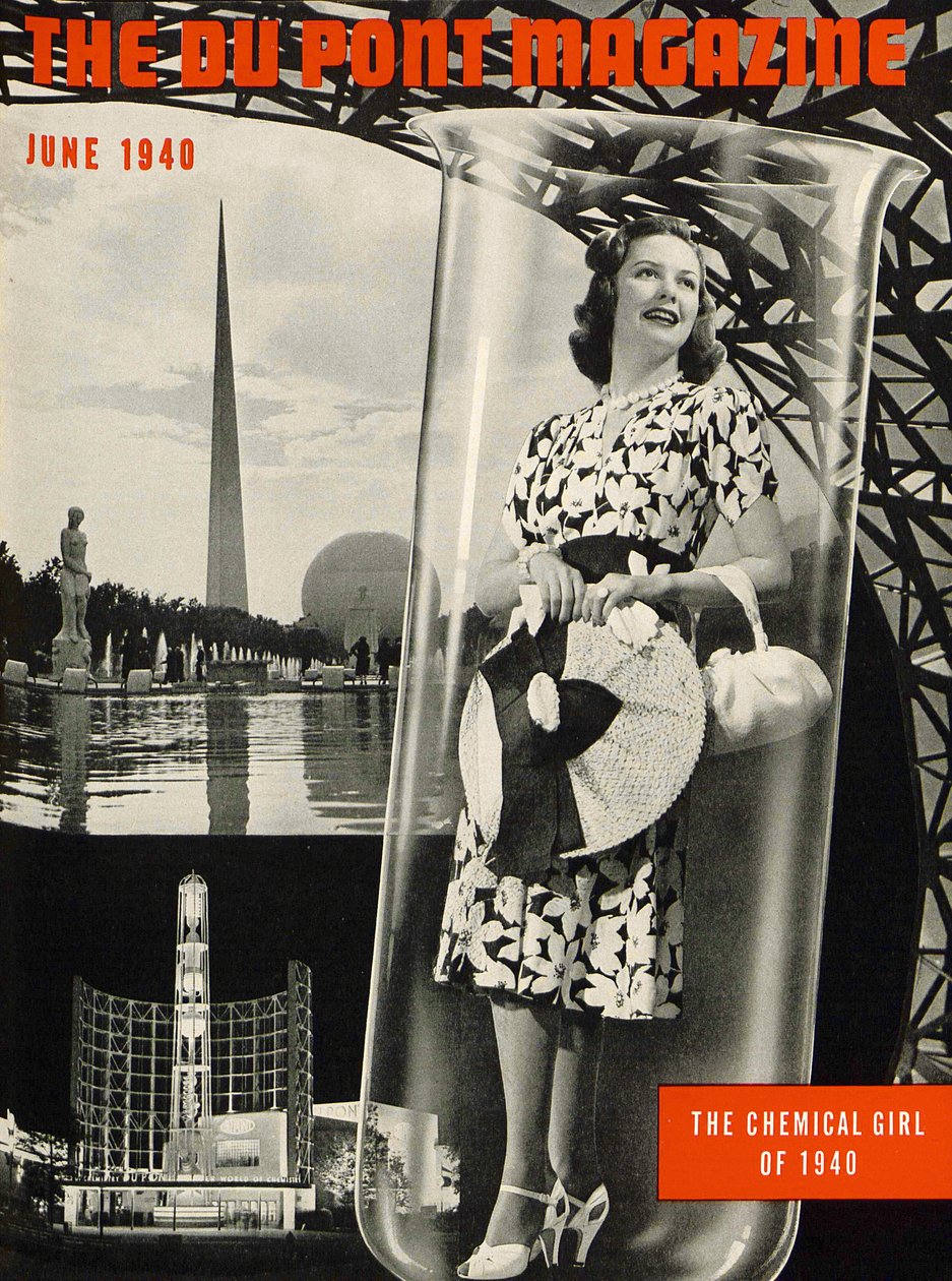 The Chemical Girl, a DuPont Magazine címlapja, 1940. június alkotó: American School