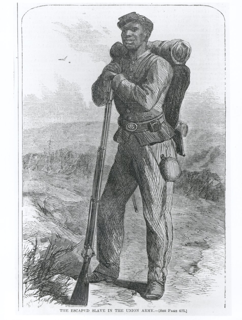 The Escaped Slave in the Union Army, a 
