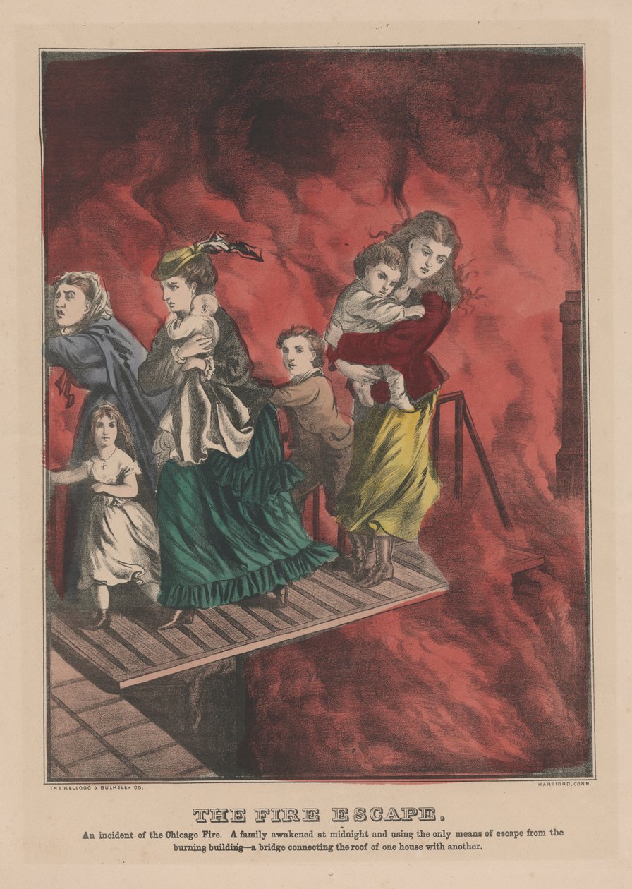A tűzszökés, 1871 alkotó: American School