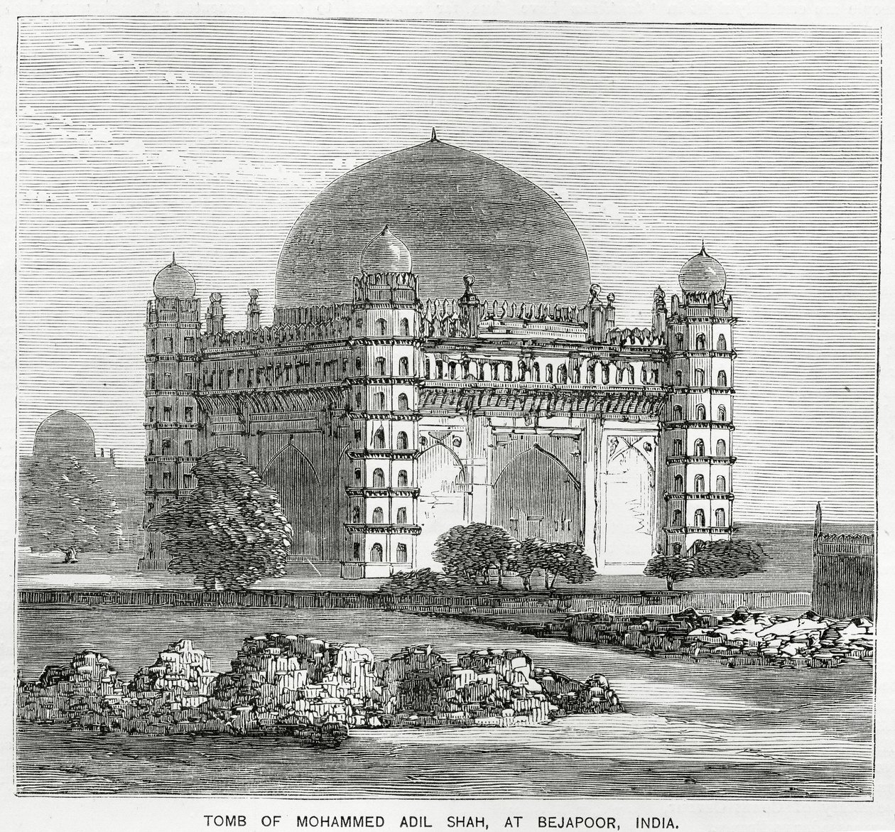 A Gol Gumbaz, Mohammed Adil Shah II. sírja, 1659-ben épült alkotó: American School