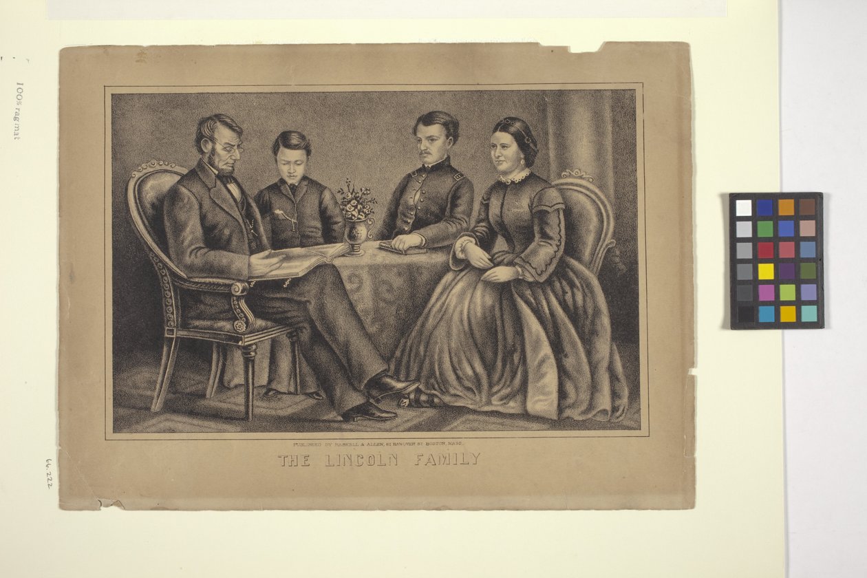 A Lincoln család (litográfia) alkotó: American School