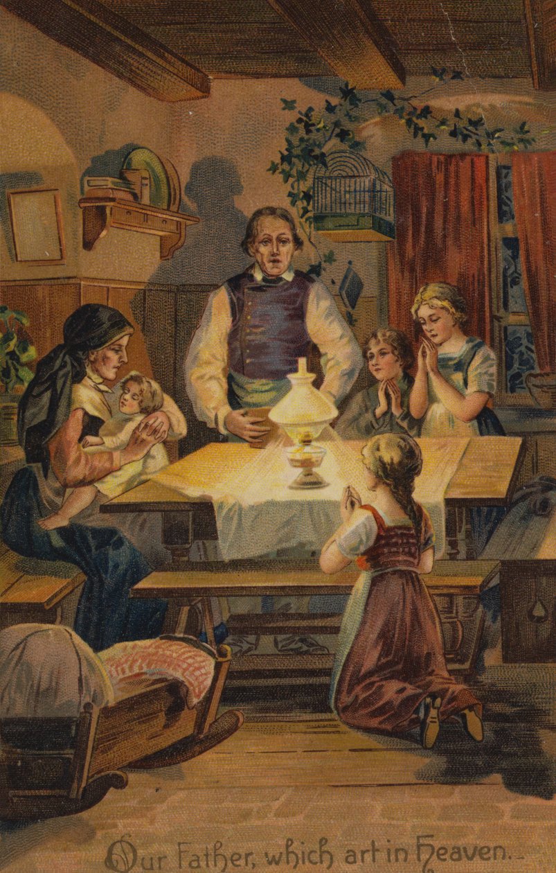 Az Úr imája, Miatyánk, ki vagy a mennyekben (chromolitho) alkotó: American School